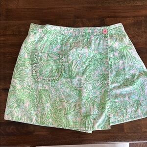 Lilly Pulitzer Pastel Green and Pink Skort